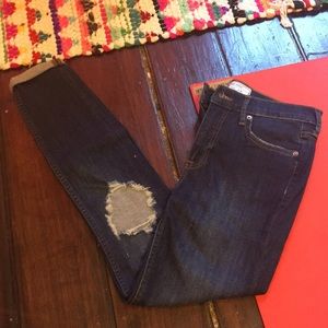 Free people high rise skinny jeans